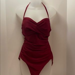 Maroon bathing suit size XL